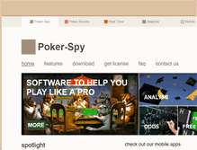 Tablet Screenshot of poker-spy.net